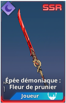 Katana Fleu de prunier