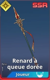 Renard a queue dorée